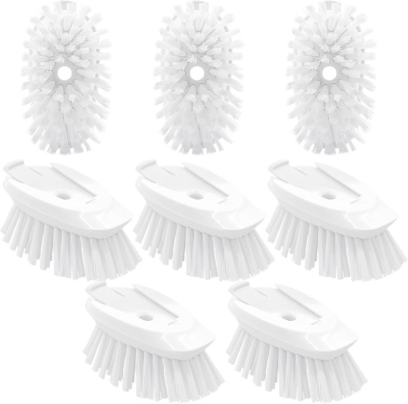 Pamrack Dish Brush Refill, 8 Pack Soap Dispensing Dish Brush Refills, Dish Brush Replacement Head, Brush Dispenser Refill Fits Soap Dispensing Handle - Image 1